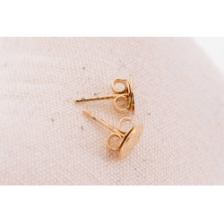 Brincos de pressão Pénélope Lou Arabesque Dourada Ouro