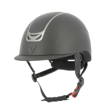 Capacete Equithème Pepit Preto / cromado Capacete Equithème Pepit Preto / cromado