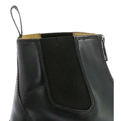 Botas Infantis Equithème Zip Couro Preto