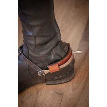 Cobre esporas Pénélope Spurs Conhaque Castanho