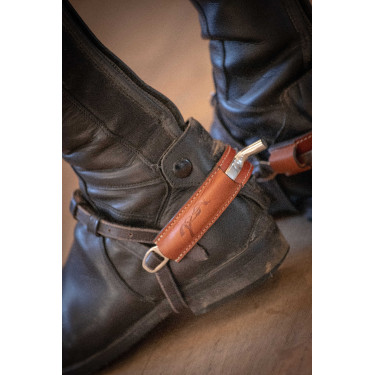 Cobre esporas Pénélope Spurs Conhaque Castanho