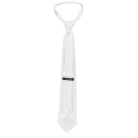 Gravata Trevira Equithème em favo de mel com elástico Branco Gravata Trevira Equithème em favo de mel com elástico Branco