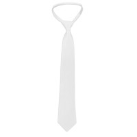 Gravata Trevira Equithème em favo de mel com elástico Branco Gravata Trevira Equithème em favo de mel com elástico Branco