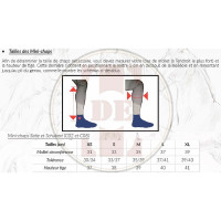 Mini chaps de couro Schubert T de T Castanho escuro