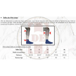 Mini chaps cuir Schubert T de T Marron foncé