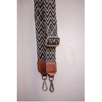 Bandoleira Pénélope Preto / cru Bandoleira Pénélope Preto / cru
