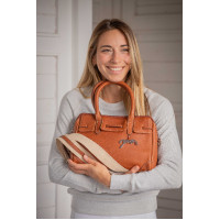 Bolsa Pénélope Maëlys PM Conhaque Castanho Bolsa Pénélope Maëlys PM Conhaque Castanho