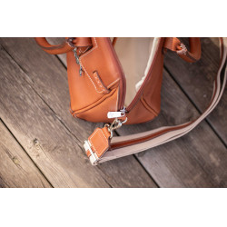 Bolsa Pénélope Maëlys PM Conhaque Castanho