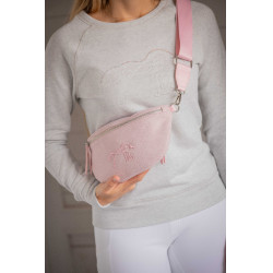 Bolsa de cintura Pénélope Chevron Rosa Bolsa de cintura Pénélope Chevron Rosa