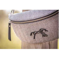 Bolsa de cintura Pénélope Chevron Preto Bolsa de cintura Pénélope Chevron Preto