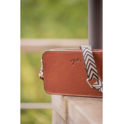 Bolsa tiracolo Pénélope Lizzie Conhaque Castanho