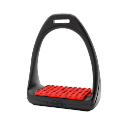 Estribos Compositi Soft Reflex Preto / vermelho Estribos Compositi Soft Reflex Preto / vermelho