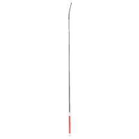 Chicote de dressage Whip & Go ponta de metal Vermelho / prata