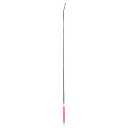 Chicote de dressage Whip & Go ponta de metal Vermelho / prata