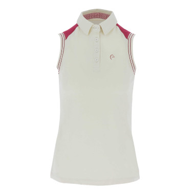 Polo piqué sem mangas Equithème feminino Polo piqué sem mangas Equithème feminino