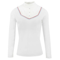 Polo Equithème Cabourg lange mouwen Branco Polo Equithème Cabourg lange mouwen Branco