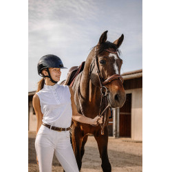 Polo em malha Equithème Molly Branco Polo em malha Equithème Molly Branco