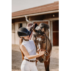 Polo em malha Equithème Molly Branco Polo em malha Equithème Molly Branco