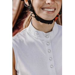 Polo em malha Equithème Molly Branco Polo em malha Equithème Molly Branco