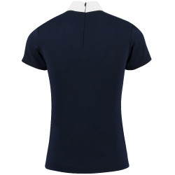 Pólo Equithème Funza de mangas curtas Azul-marinho Pólo Equithème Funza de mangas curtas Azul-marinho
