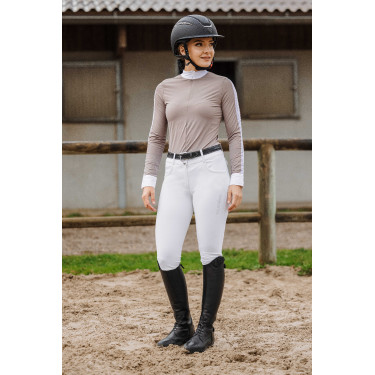 Polo Equithème Estoril  Cinzento-acastanhado Castanho
