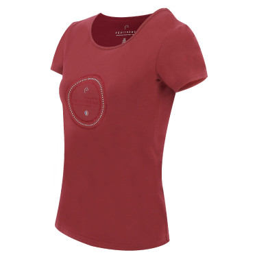 Camiseta Equithème Anna de mangas curtas Cereja Vermelho Camiseta Equithème Anna de mangas curtas Cereja Vermelho