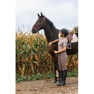 Camiseta Equithème Marion Cinzento-acastanhado Castanho Camiseta Equithème Marion Cinzento-acastanhado Castanho