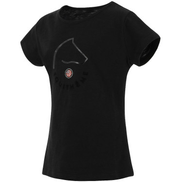 T-shirt Equithème Claire Criança Preto T-shirt Equithème Claire Criança Preto
