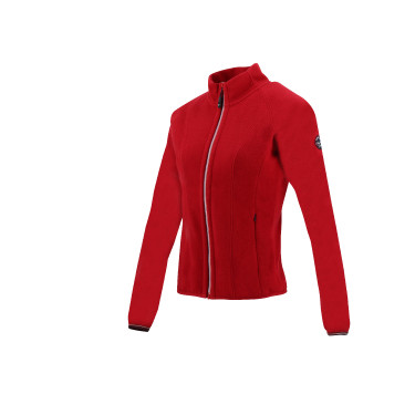 Casaco polar Equithème Lena Cereja Vermelho Casaco polar Equithème Lena Cereja Vermelho