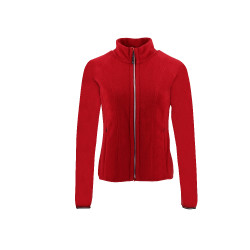 Casaco polar Equithème Lena Cereja Vermelho Casaco polar Equithème Lena Cereja Vermelho