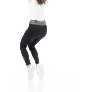 Pull-on Equithème Tatiana com fundo de silicone Preto Pull-on Equithème Tatiana com fundo de silicone Preto