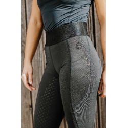 Legging Je t'aime Equithème Iris Preto