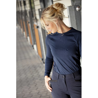 Calça Equithème Safir Marinho / preto Azul Calça Equithème Safir Marinho / preto Azul