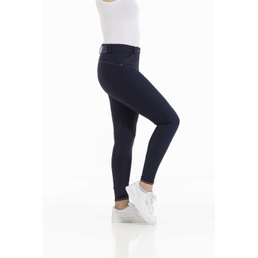 Calça Equithème Yolande reciclada Azul-marinho