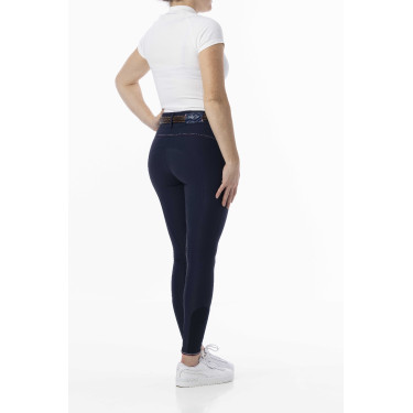 Calça Equithème Yolande reciclada Azul-marinho