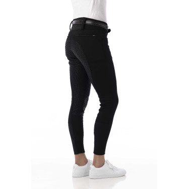 Calça softshell Equitheme Zermatt com fundo de silicone Preto Calça softshell Equitheme Zermatt com fundo de silicone Preto