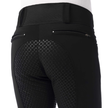 Calça softshell Equitheme Zermatt com fundo de silicone Preto Calça softshell Equitheme Zermatt com fundo de silicone Preto