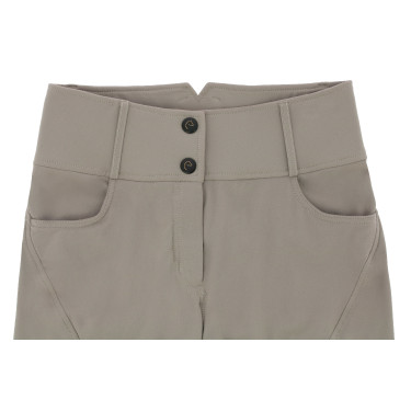 Calça Equithème Queen feminina Cinzento-acastanhado Castanho Calça Equithème Queen feminina Cinzento-acastanhado Castanho