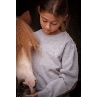 Moletom Pénélope Cassou Cinza mesclado Cinzento