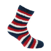 Meias Equithème Chenille Marinho / vermelho / branco Azul Meias Equithème Chenille Marinho / vermelho / branco Azul