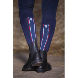 Meias Equithème Classic azul-branco-vermelho Azul-marinho Meias Equithème Classic azul-branco-vermelho Azul-marinho