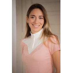 Polo de competição Pénélope Las Honey de mangas curtas Rosa