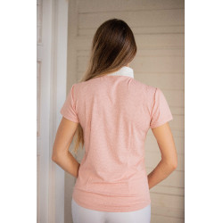 Polo de competição Pénélope Las Honey de mangas curtas Rosa
