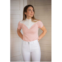 Polo de competição Pénélope Las Honey de mangas curtas Rosa Polo de competição Pénélope Las Honey de mangas curtas Rosa