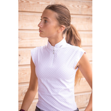 Polo de competição Pénélope Seville Branco Polo de competição Pénélope Seville Branco