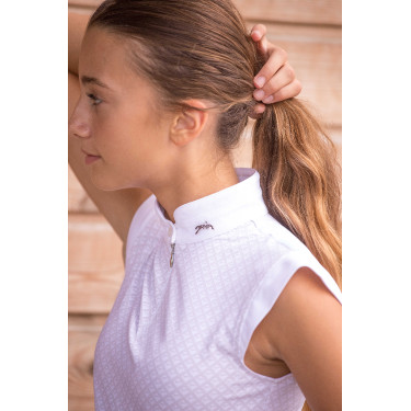 Polo de competição Pénélope Seville Branco Polo de competição Pénélope Seville Branco