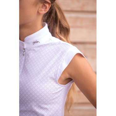 Polo de competição Pénélope Seville Branco Polo de competição Pénélope Seville Branco