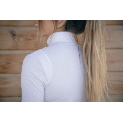 Polo de competição Sevilha Pénélope de mangas compridas Branco Polo de competição Sevilha Pénélope de mangas compridas Branco