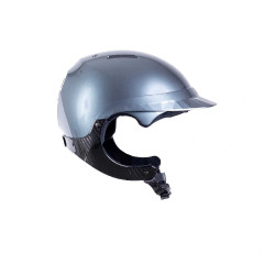 Capacete de equitação Naca Gravity XP Grafite brilhante / preto Capacete de equitação Naca Gravity XP Grafite brilhante / preto