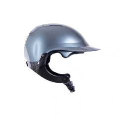 Capacete de equitação Naca Gravity XP Grafite brilhante / preto Capacete de equitação Naca Gravity XP Grafite brilhante / preto